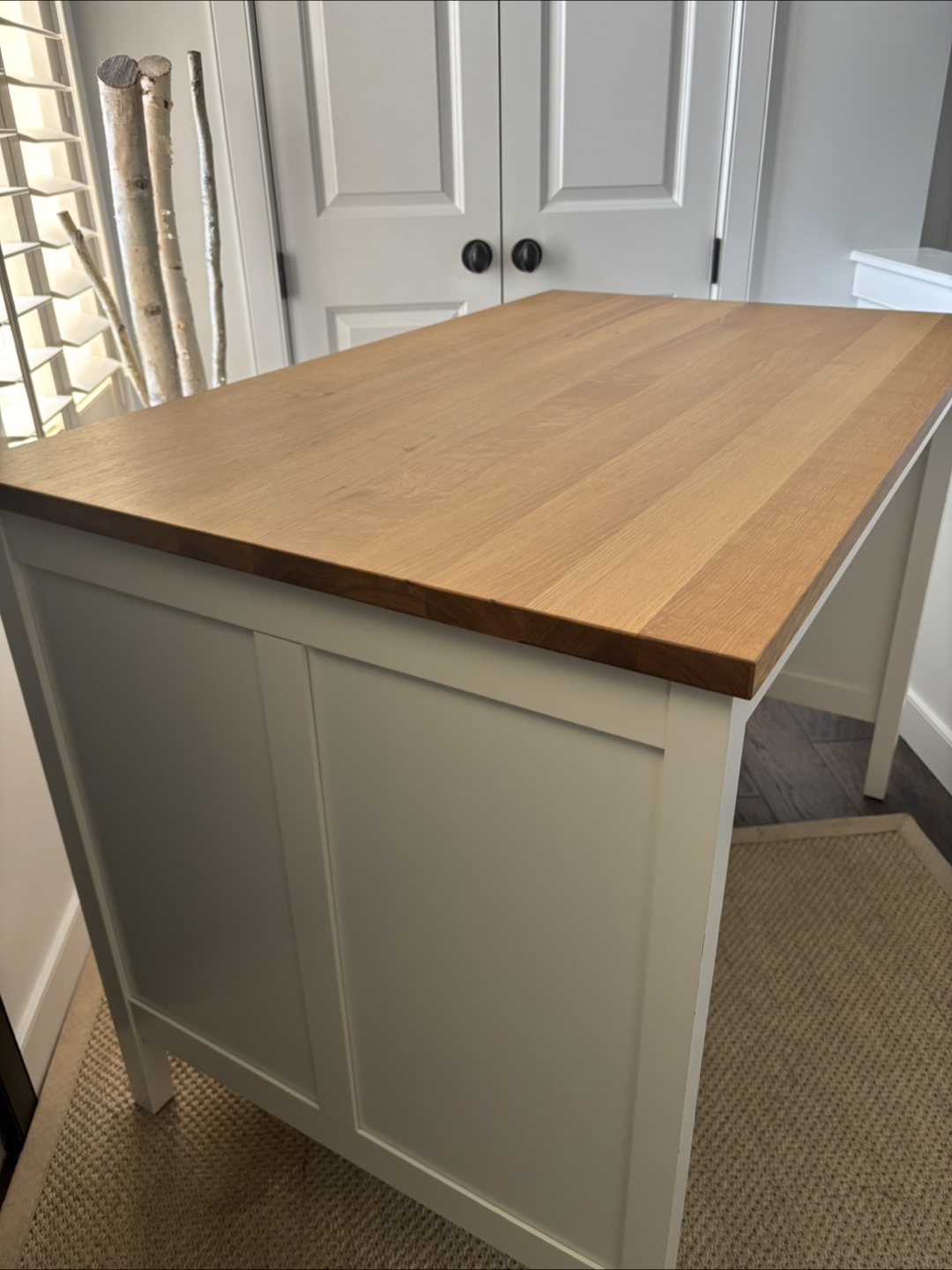 Wood and White Kitchen Island - photo 2