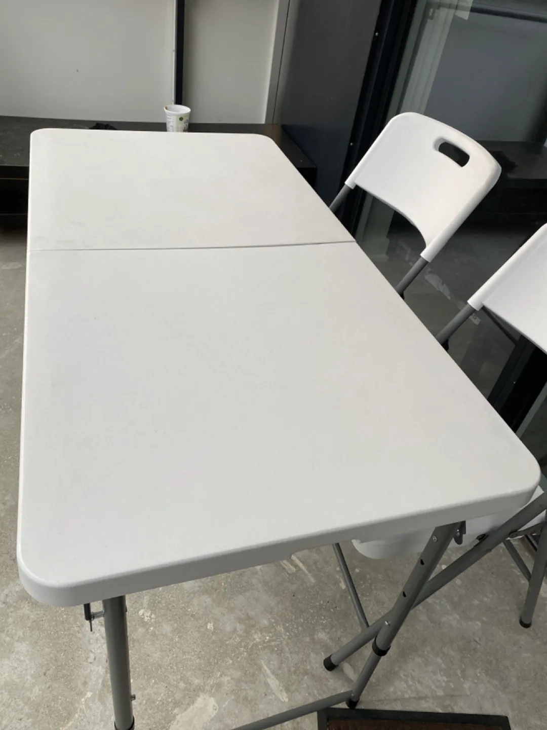 Foldable and height adjustable Table and Chairs Set thumbnail