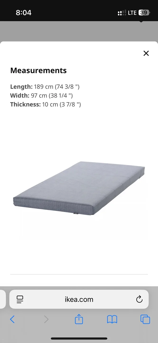 IKEA mattress (Twin) image indicator(5)