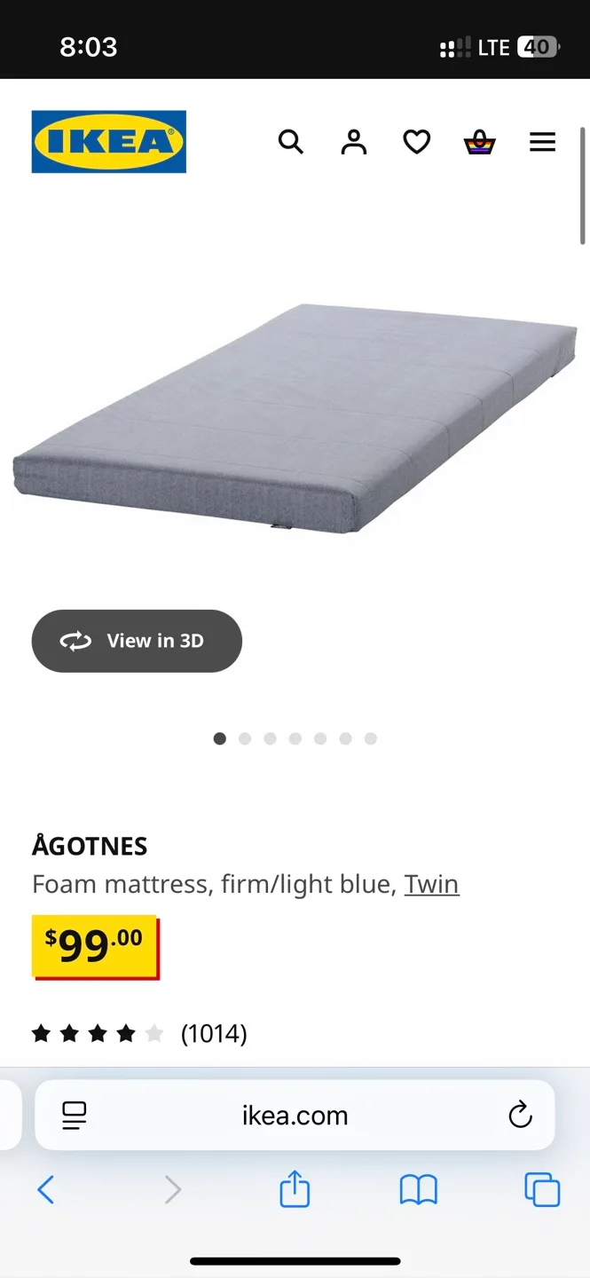 IKEA mattress (Twin) image indicator(4)