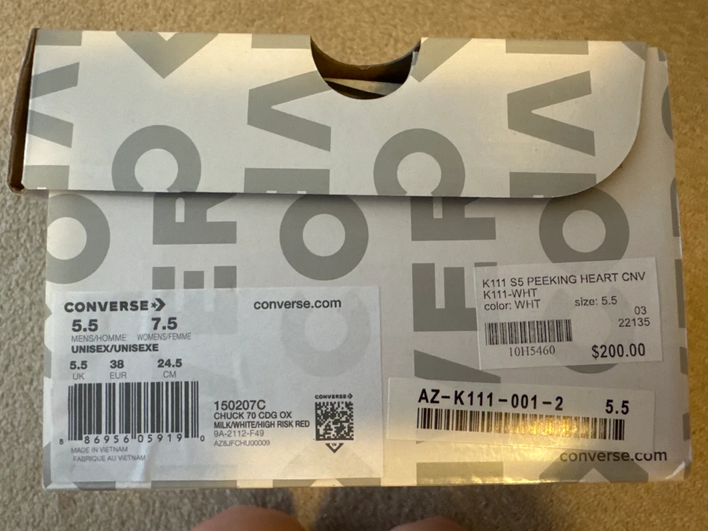 Converse x Play Comme des Garcons Chuck 70s image indicator(4)