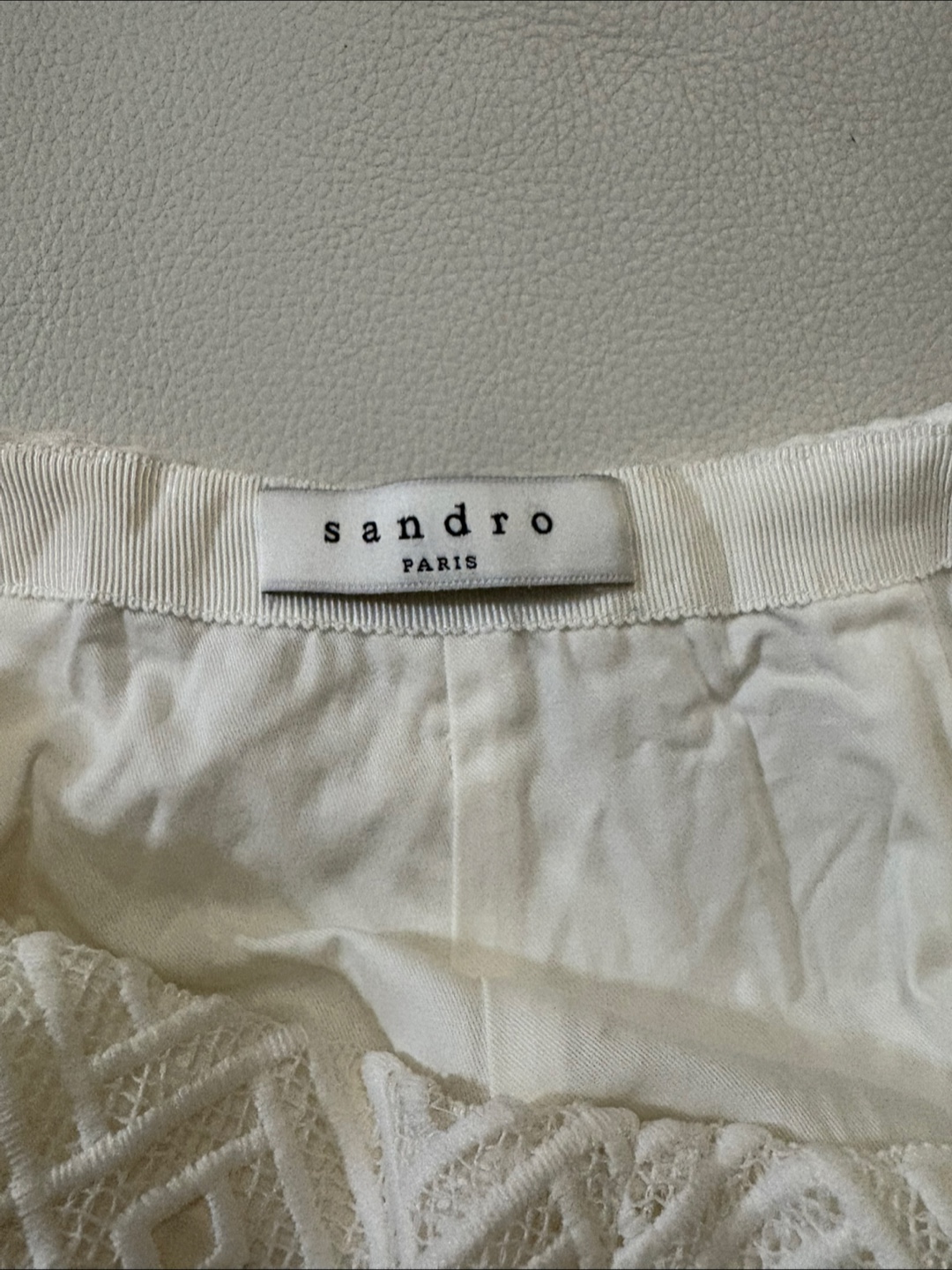 Sandro Paris White Lace Shorts - photo 3