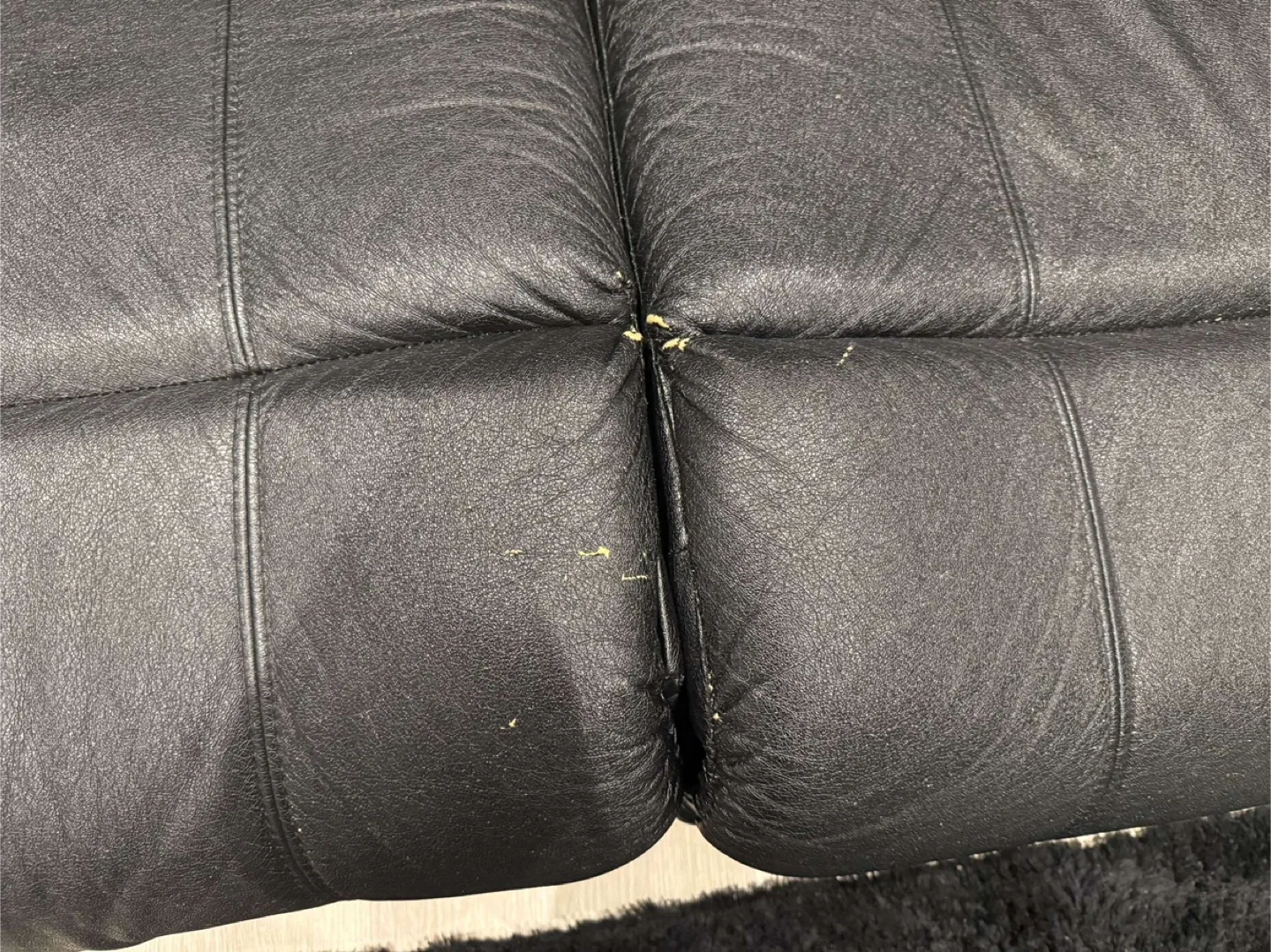 BOTH Black Leather Reclining Sofas image indicator(4)