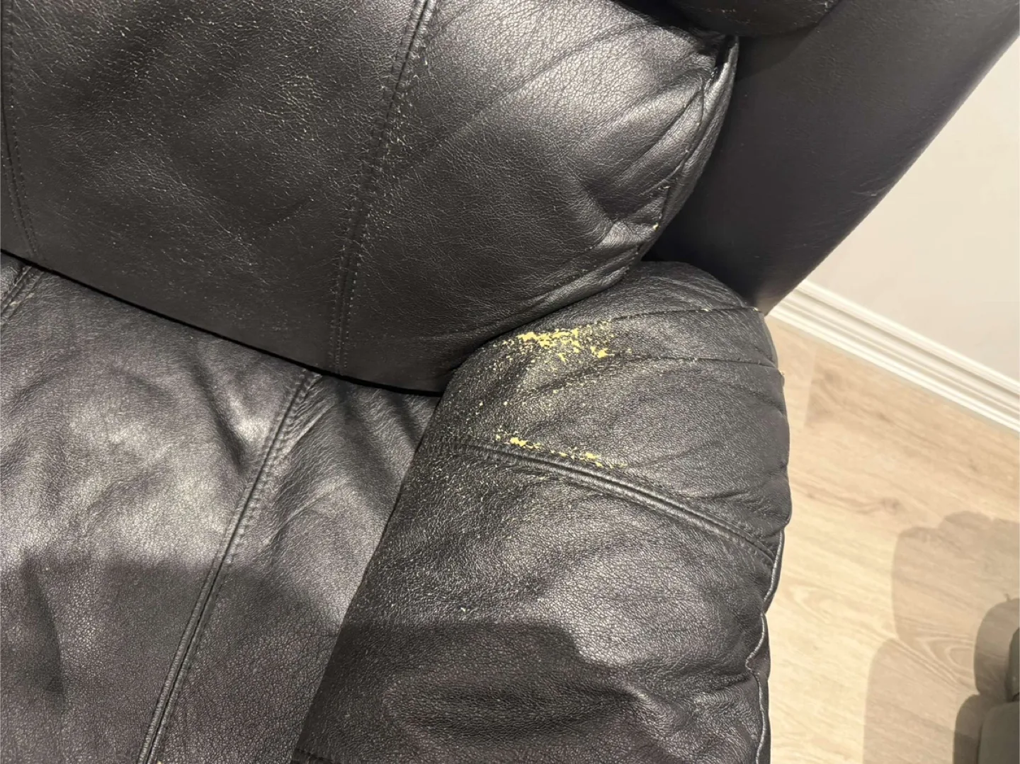 BOTH Black Leather Reclining Sofas image indicator(7)