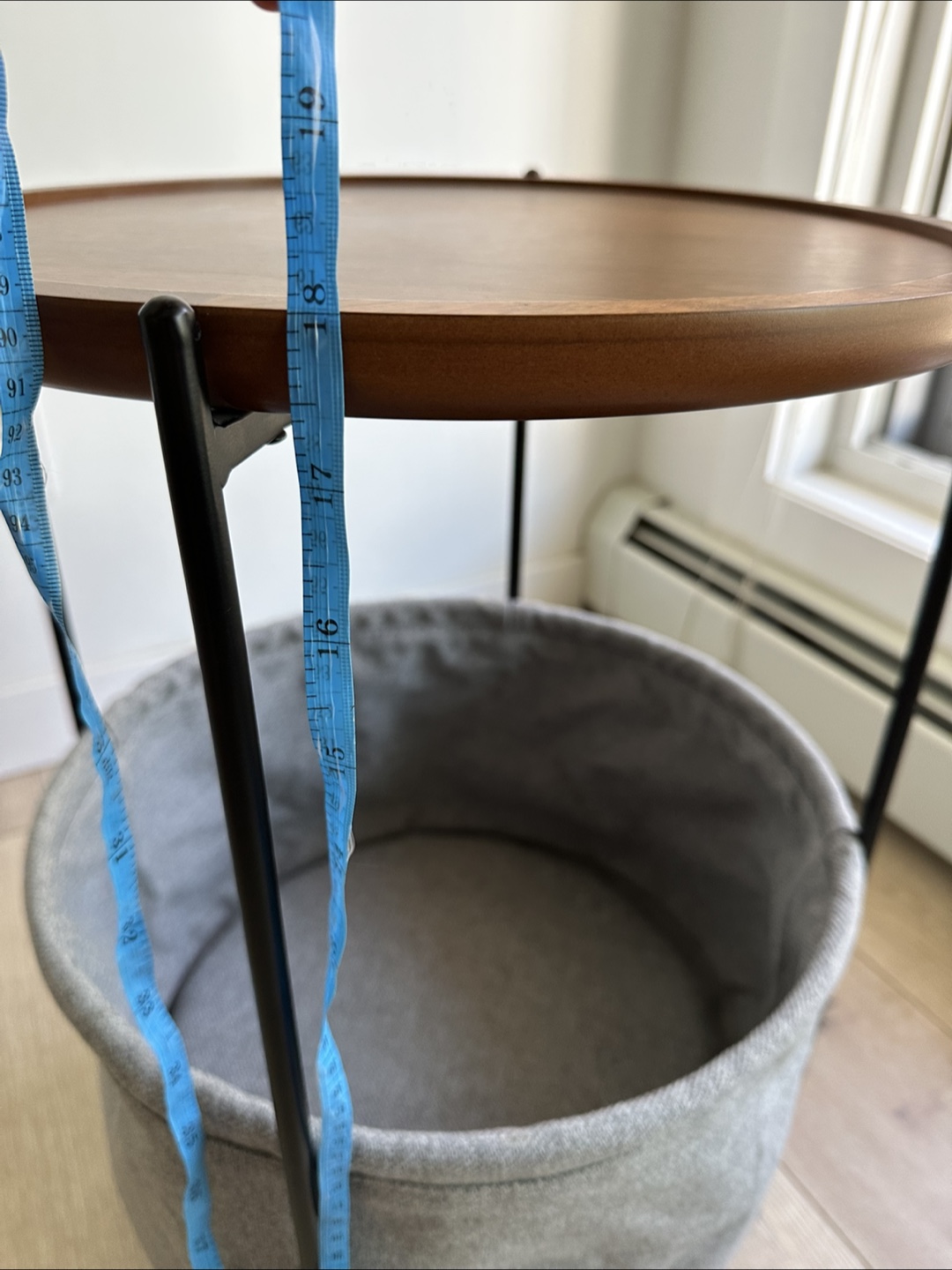 Round Side Table With Storage - photo 4