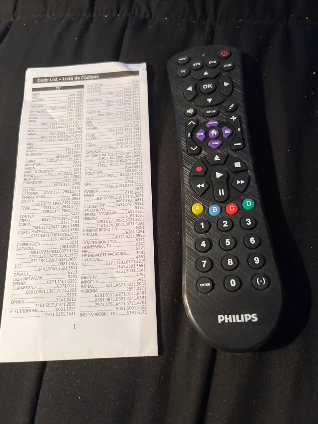 Universal remote with code book for ant tv thumbnail