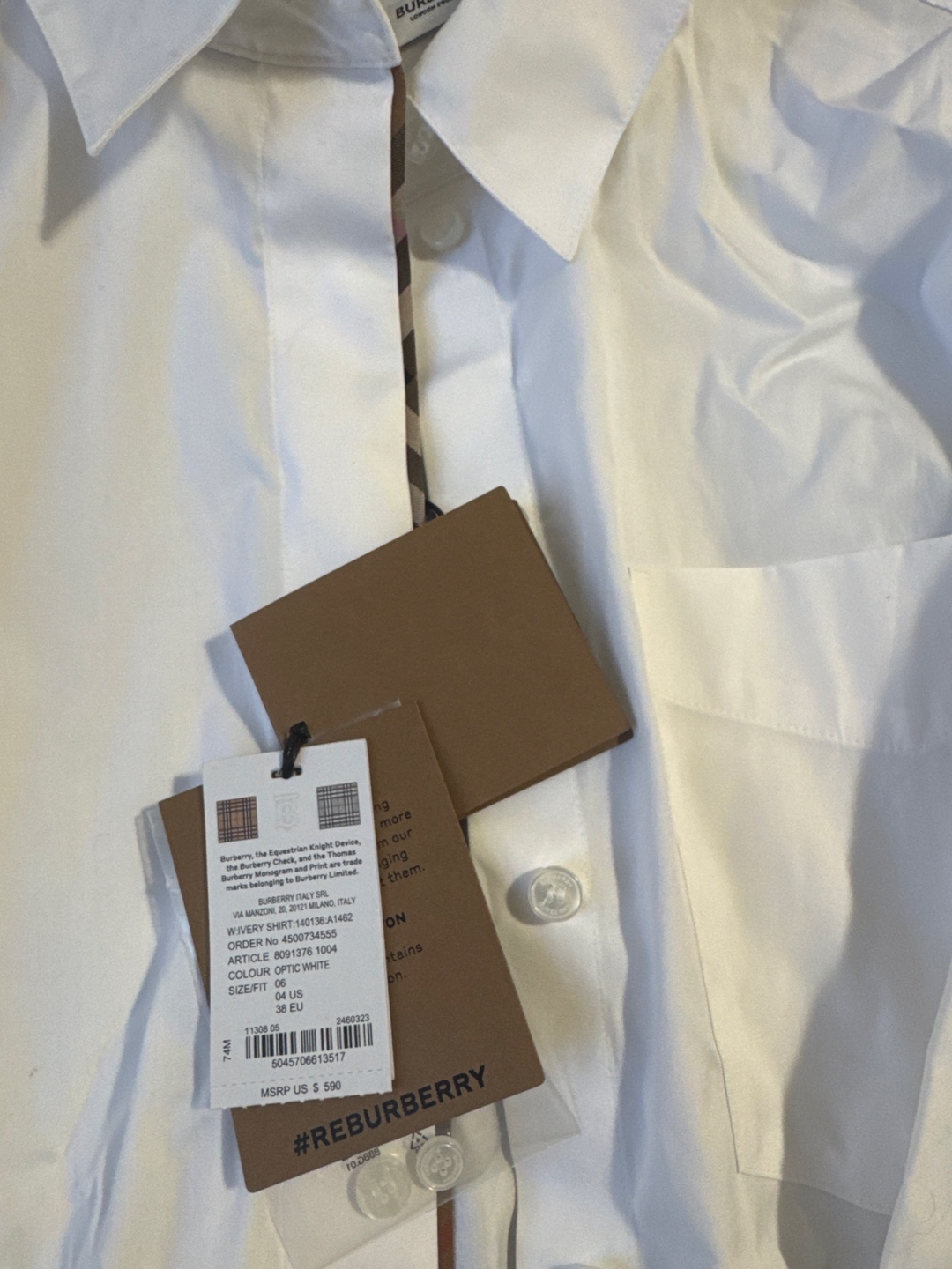Burberry White Shirt - photo 2