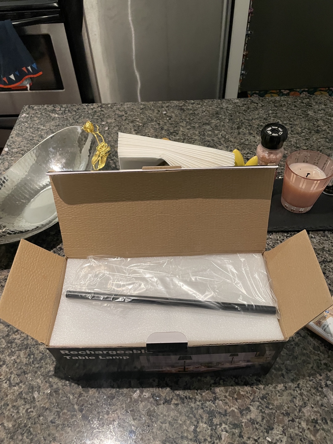 Black Cordless Rechargeable Waterproof Table Lamp - photo 2