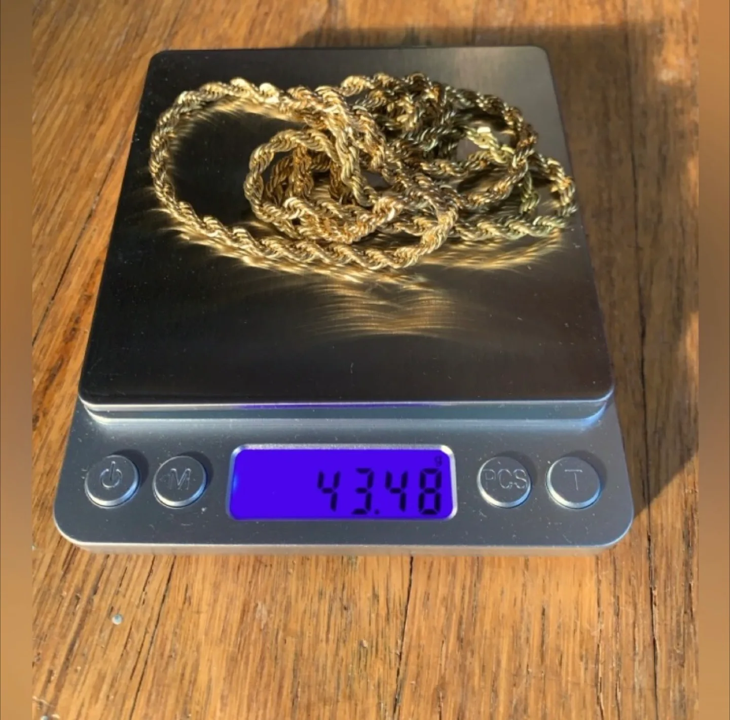 WEIGHTY 1970’s Goldfill Rope Chain. Very heavy with gold fill 💫! image indicator(5)