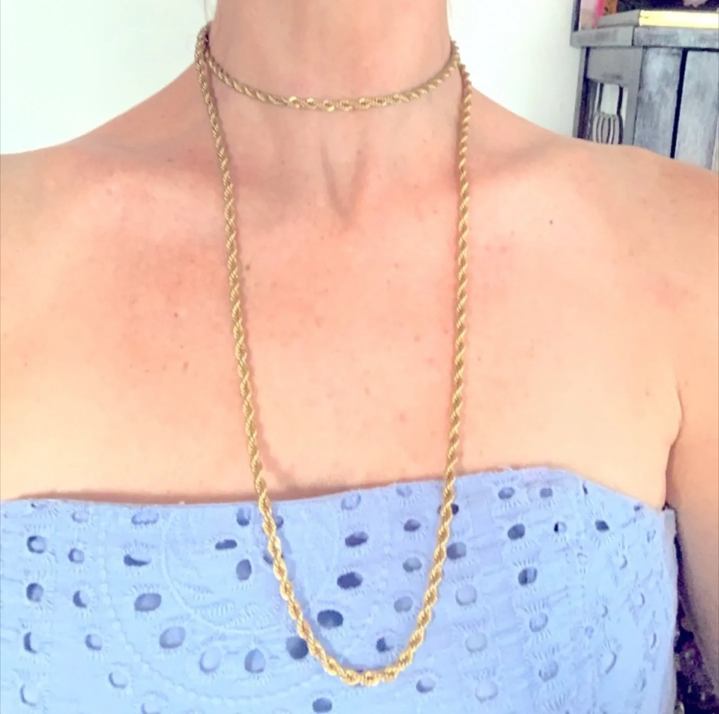 WEIGHTY 1970’s Goldfill Rope Chain. Very heavy with gold fill 💫! image indicator(4)