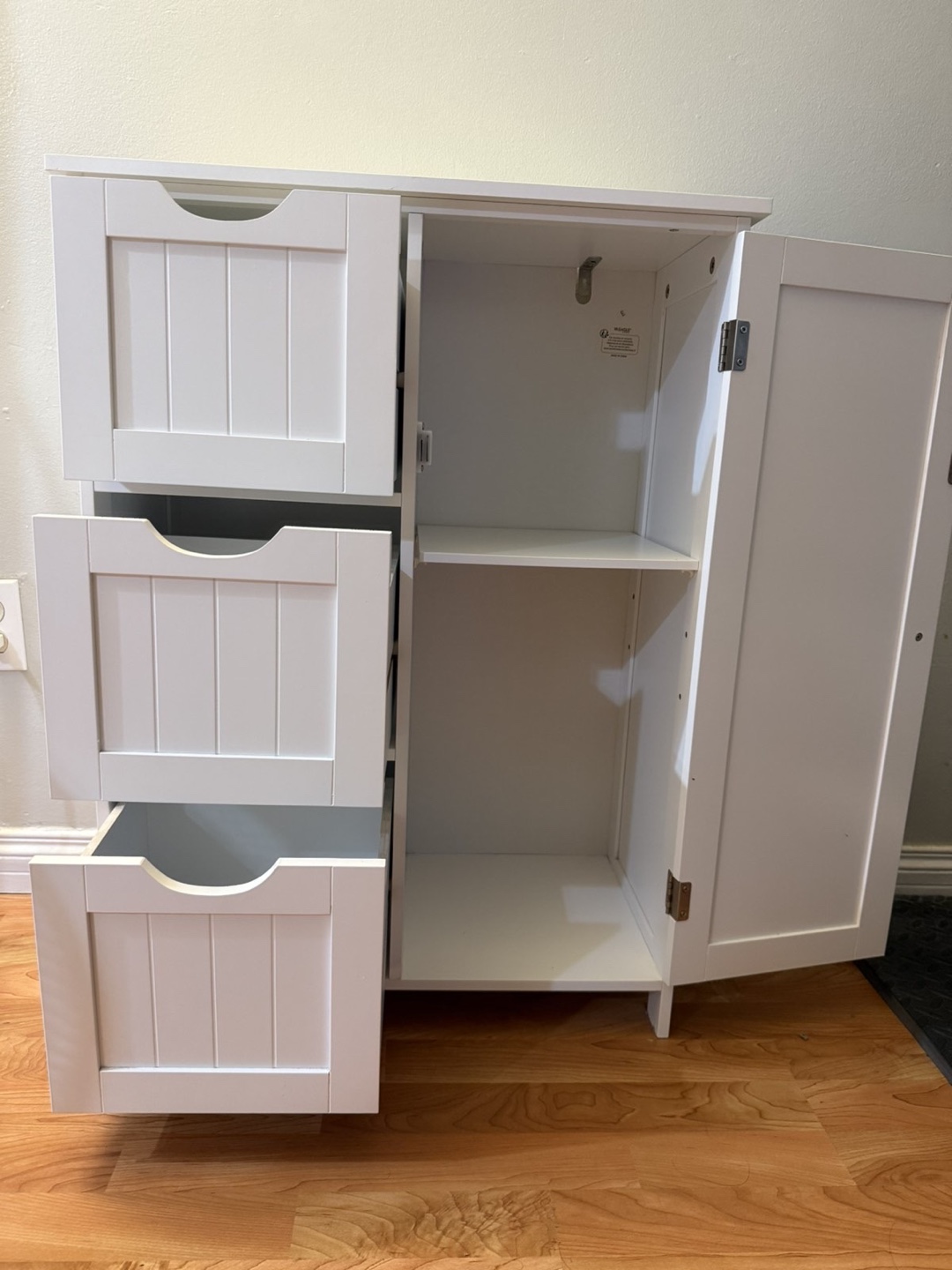 White Storage Cabinet - photo 3