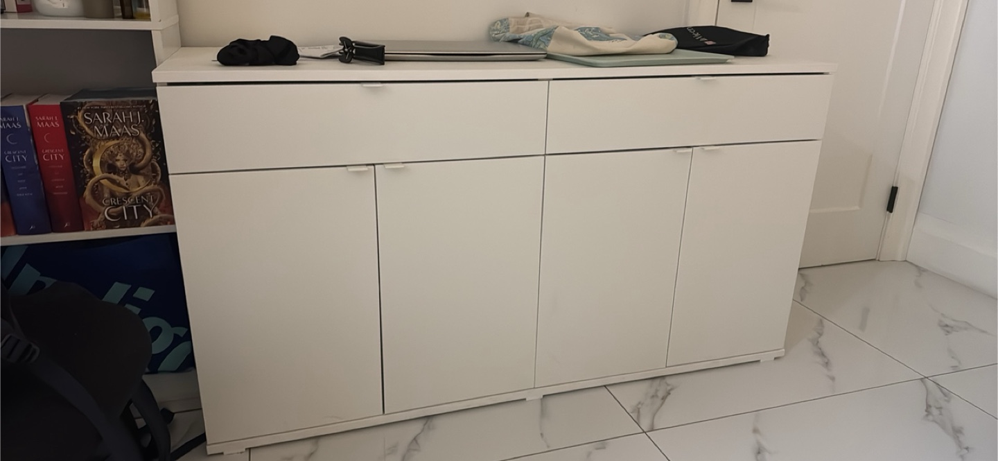 White storage cabinet with drawers - Ikea