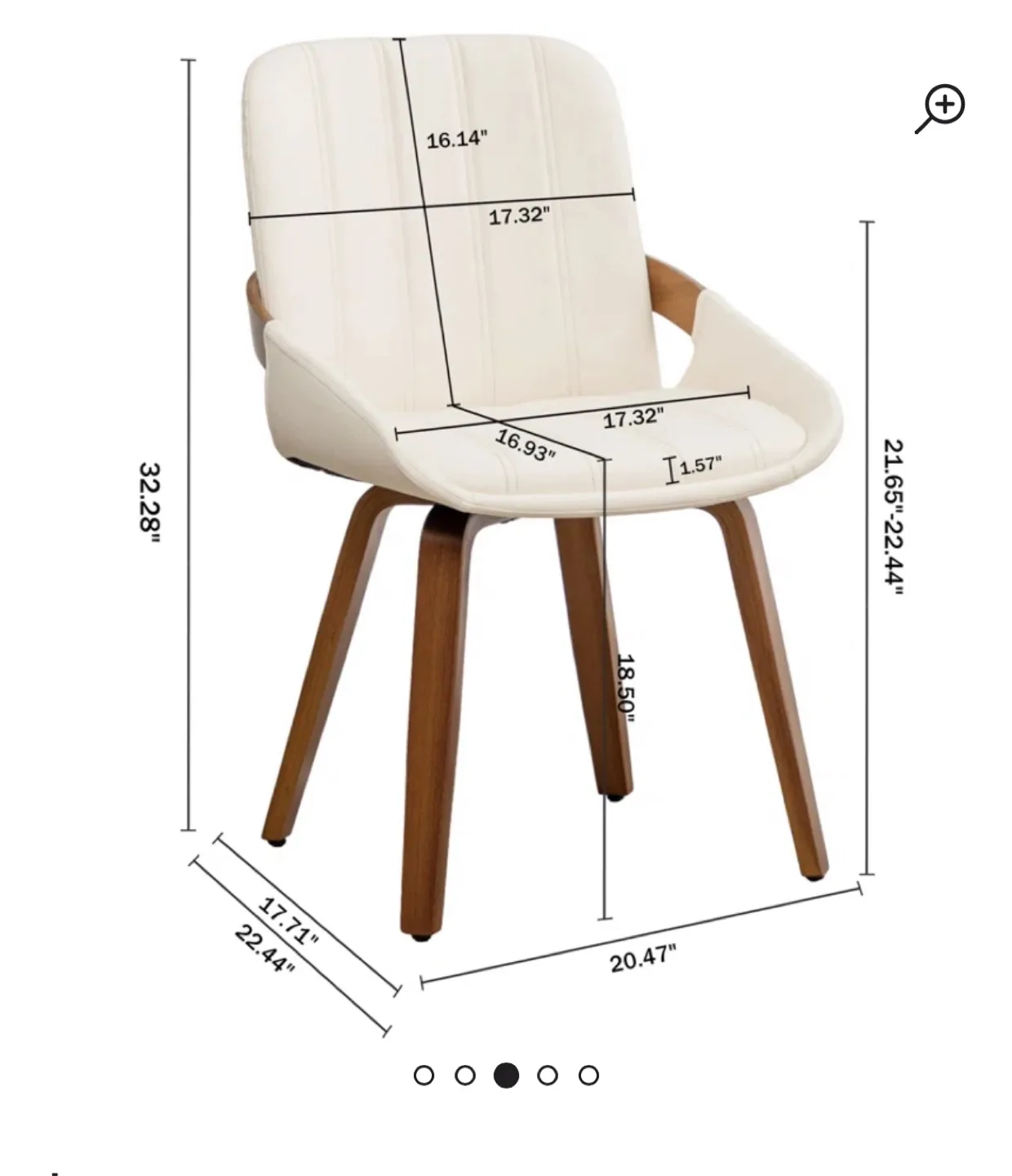 Brand New Modern Dining Chairs Set of 2 thumbnail