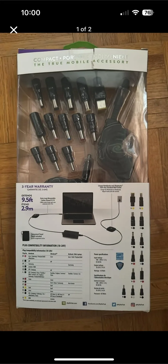 Netrak Universal 65W Laptop Charger image indicator(2)