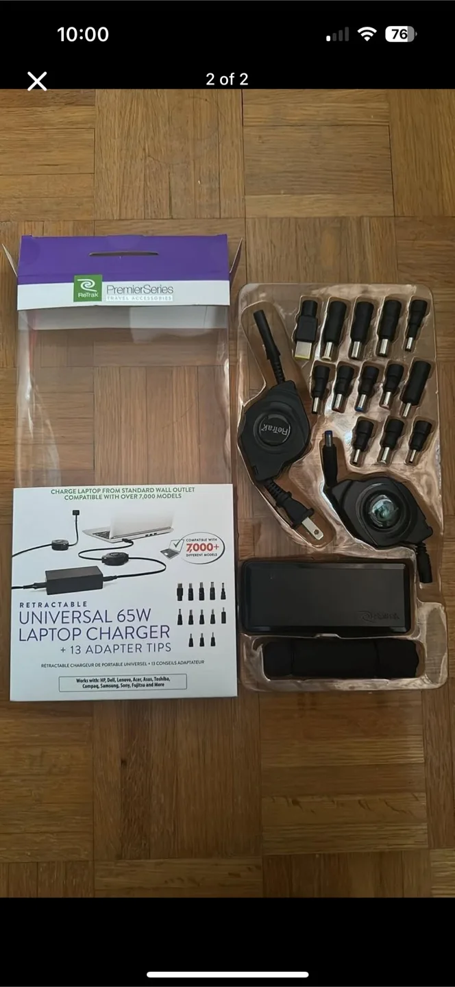 Netrak Universal 65W Laptop Charger thumbnail