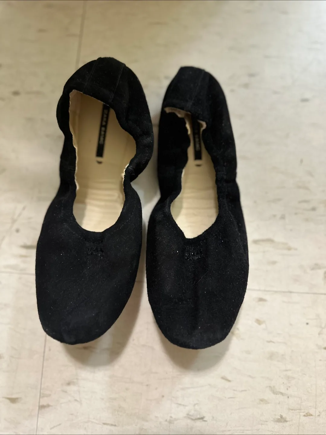 Zara Basic Black Flats thumbnail
