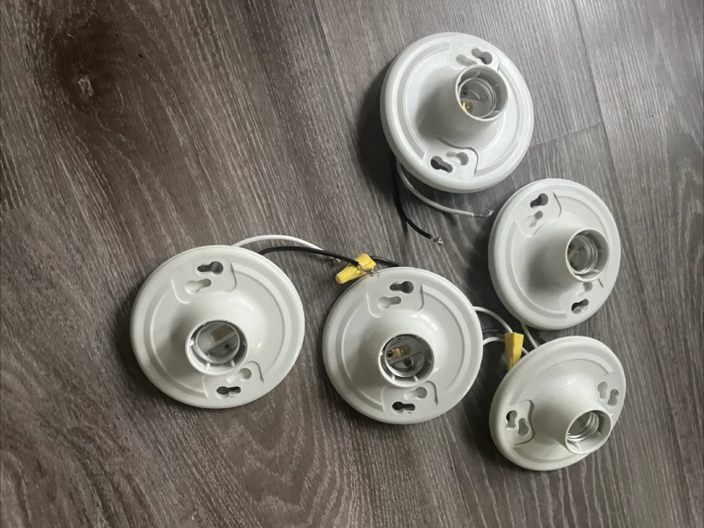 White Ceiling Light Fixture Holders thumbnail