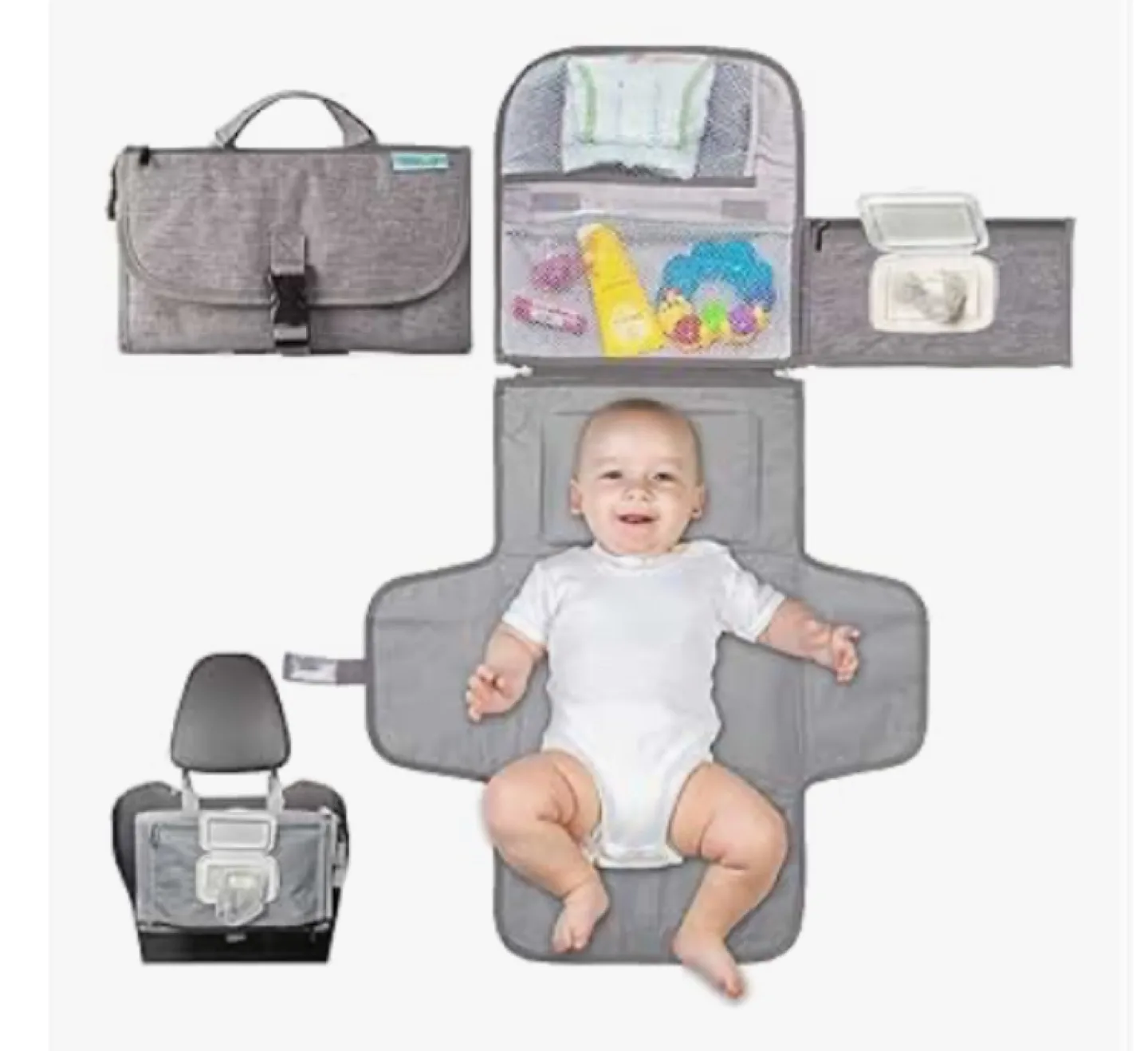 NEW BABY’S PORTABLE DIAPER CHANGING PAD. thumbnail