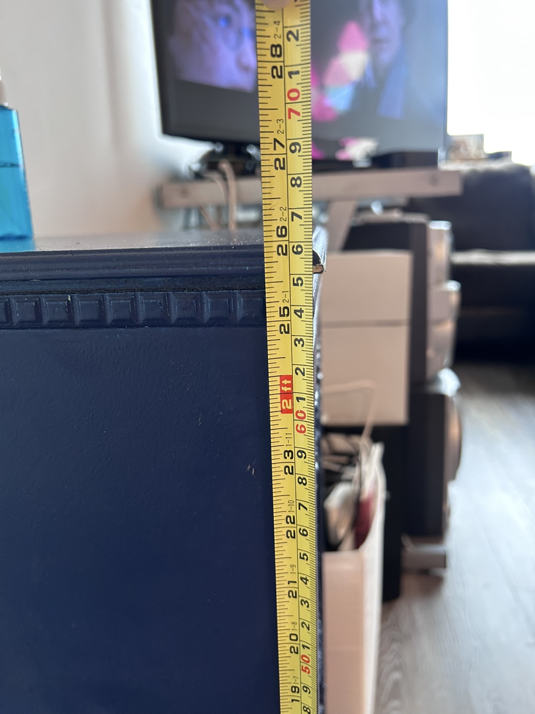 Vintage Blue Wooden Cabinet - photo 5