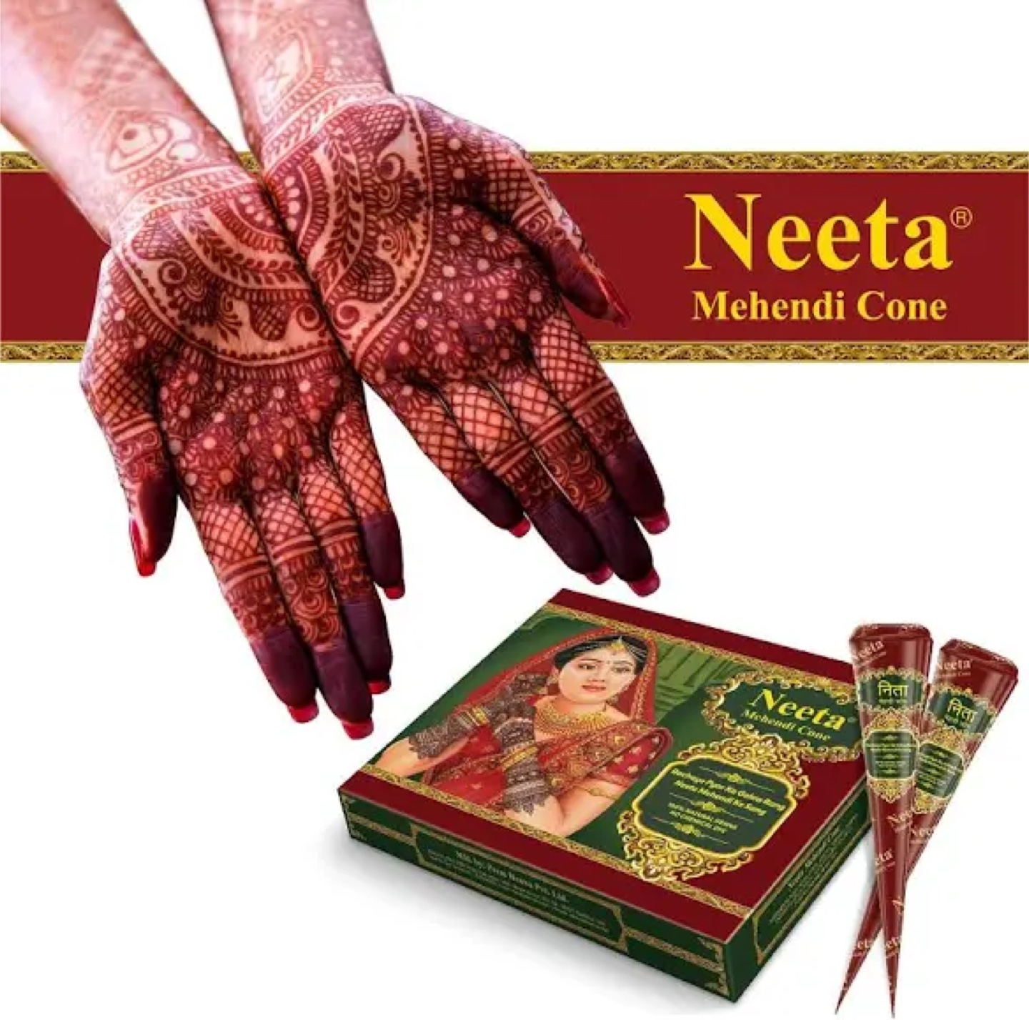Neeta Mehendi Cone Set - photo 2
