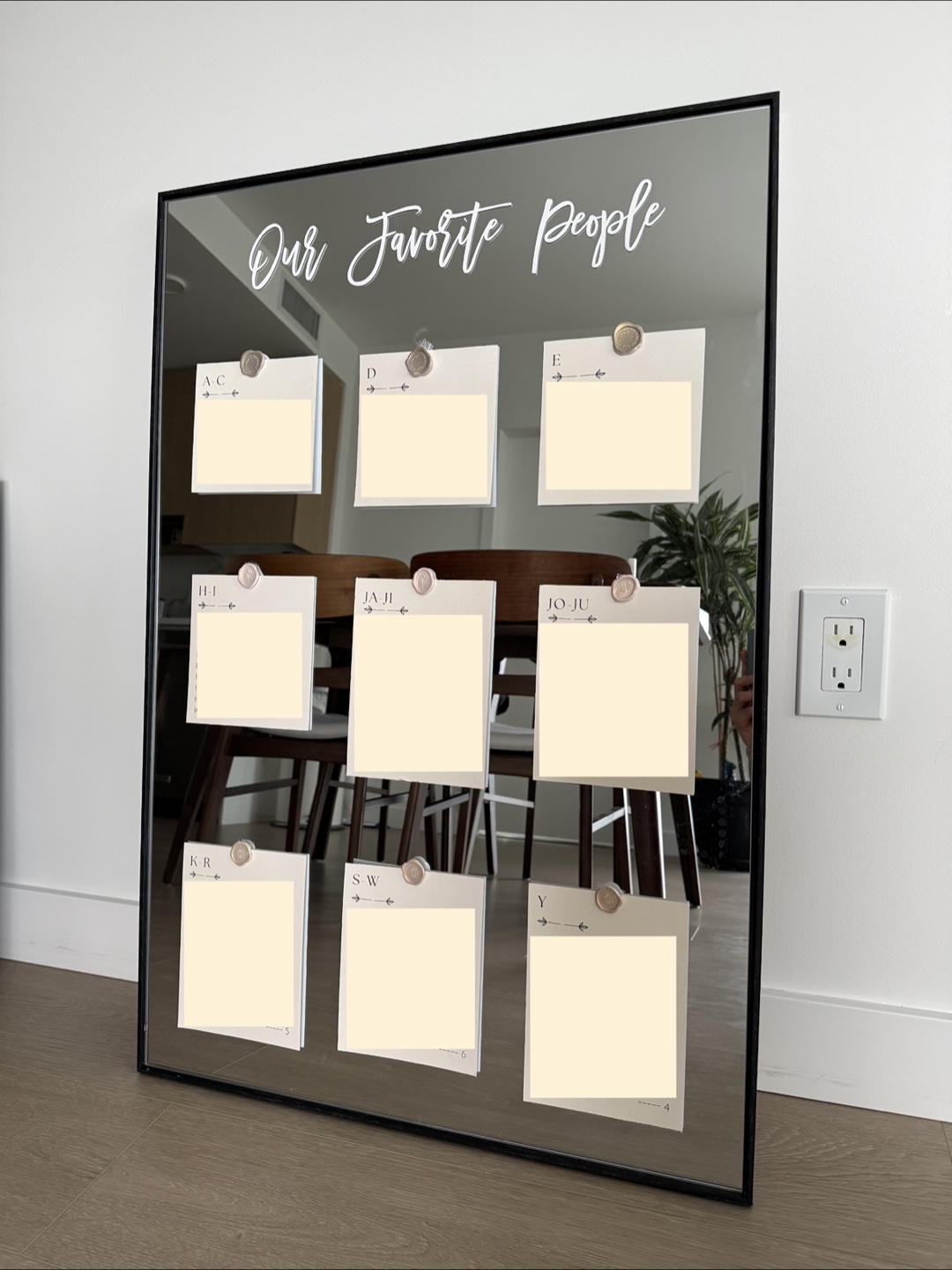 24”x36” Mirror for wedding
