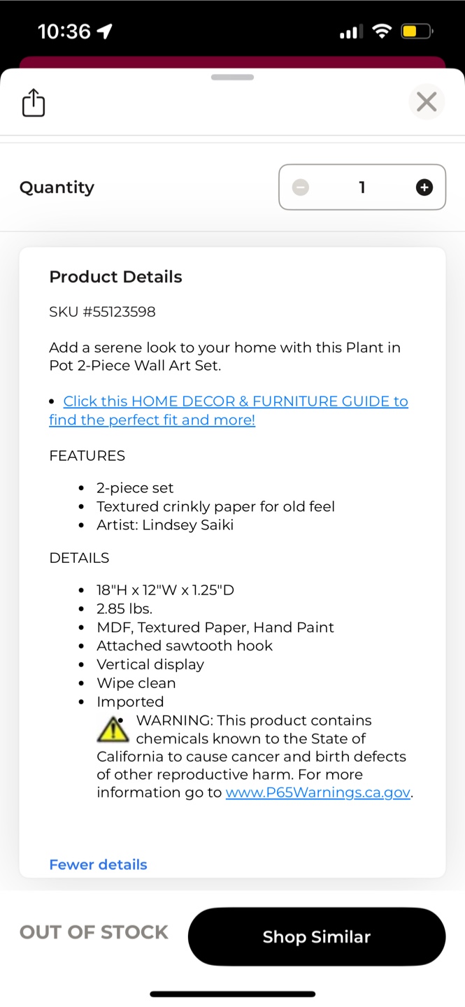 Plant in Pot 2-Piece Wall Art Set - photo 5