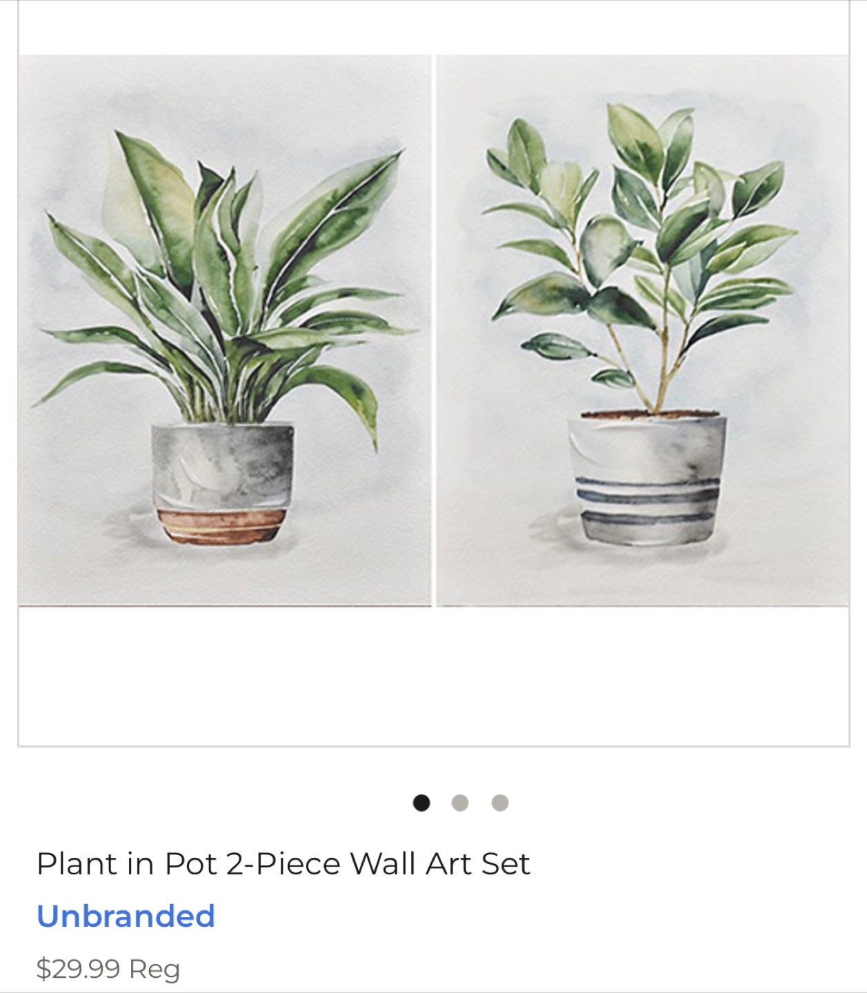 Plant in Pot 2-Piece Wall Art Set - photo 4