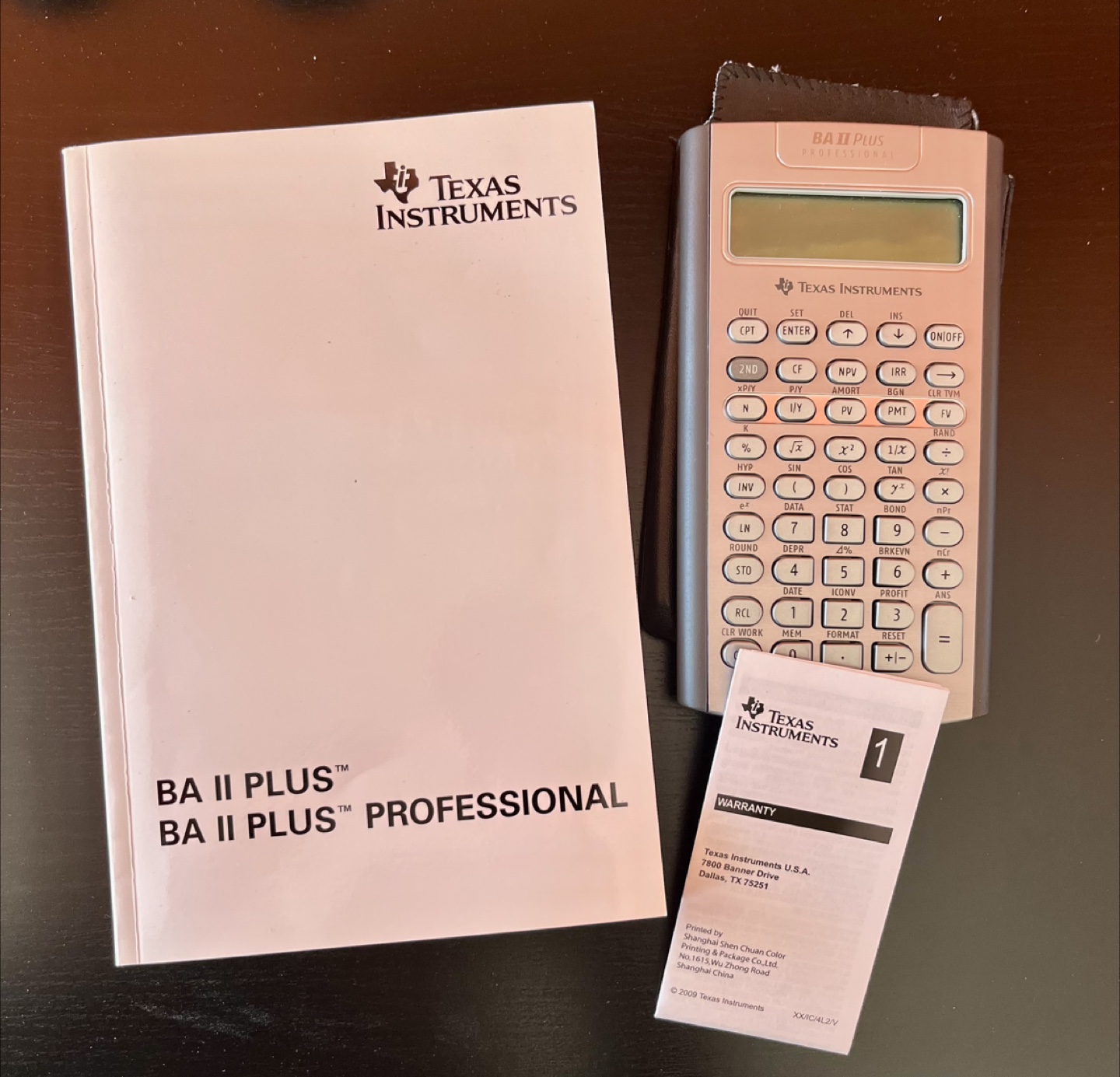 Texas Instruments BA II Plus Professional Calculator