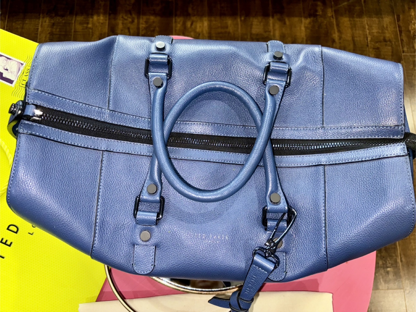 Brand New Ted Baker London Leather Holdall - photo 3