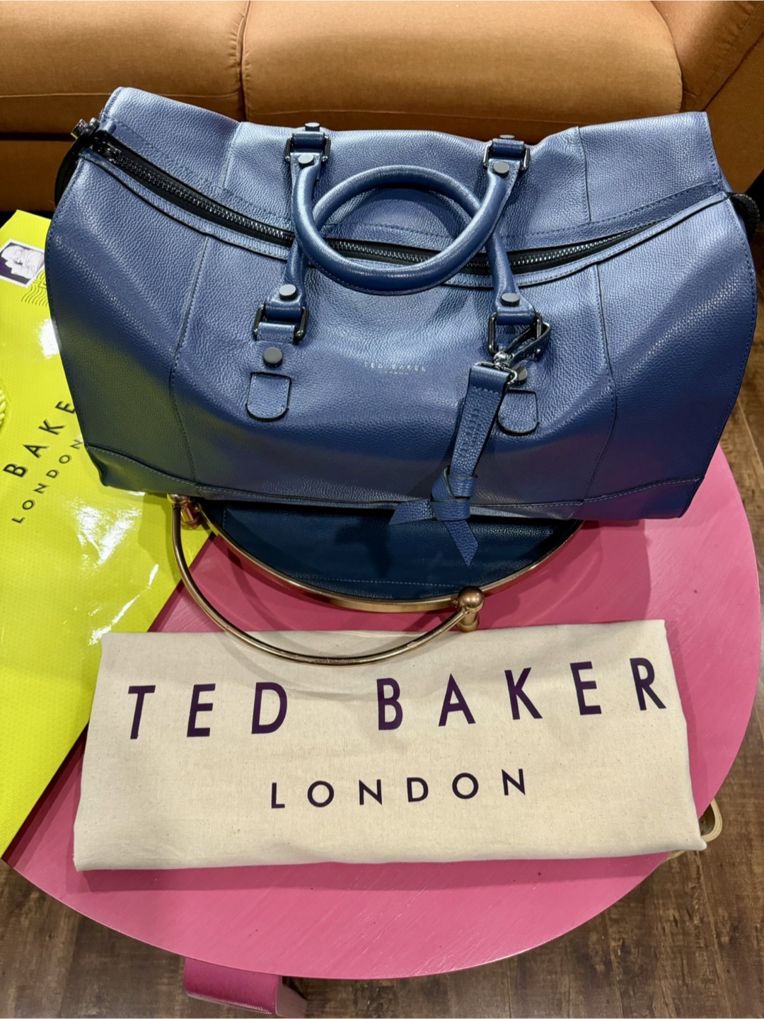 Brand New Ted Baker London Leather Holdall