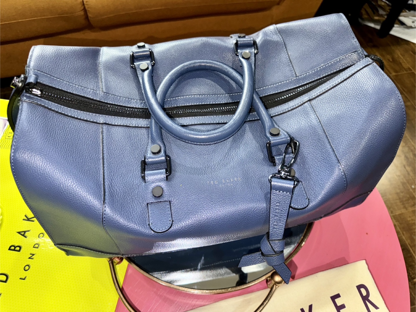 Brand New Ted Baker Leather Holdall - photo 2