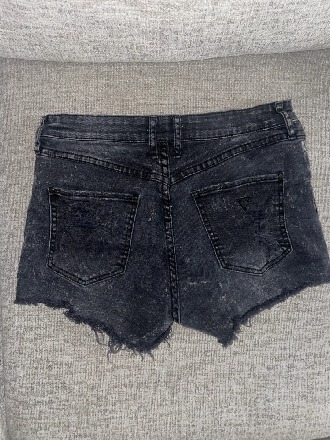 GUESS Black Denim Shorts image indicator(3)