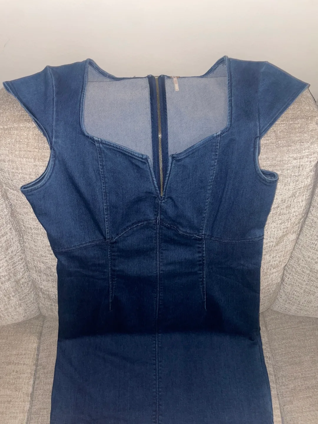 Free People Denim Dress thumbnail