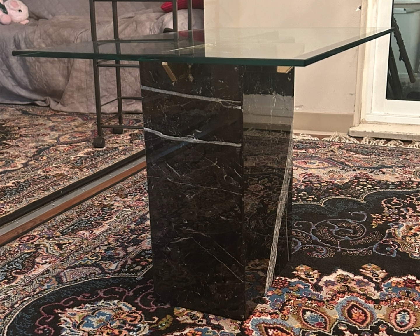 Vintage Coffee Table with Stone Base - photo 3