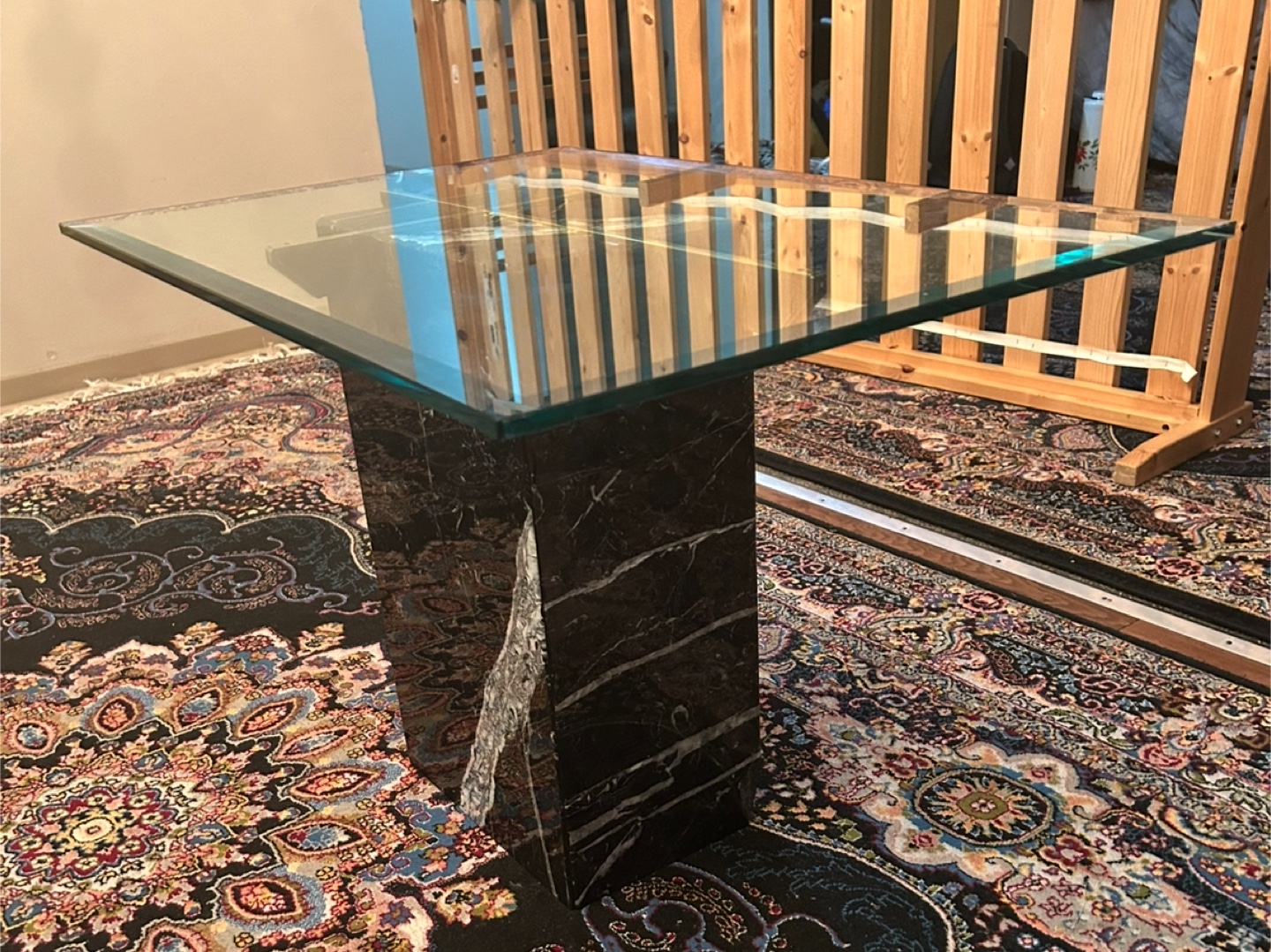 Vintage Coffee Table with Stone Base - photo 2
