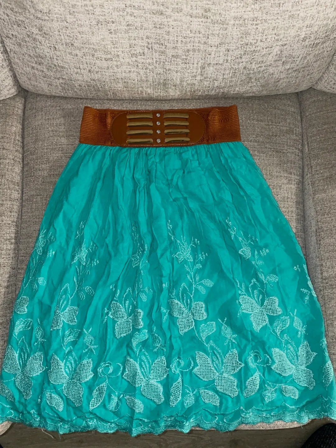 Gorgeous Turquoise Skirt thumbnail