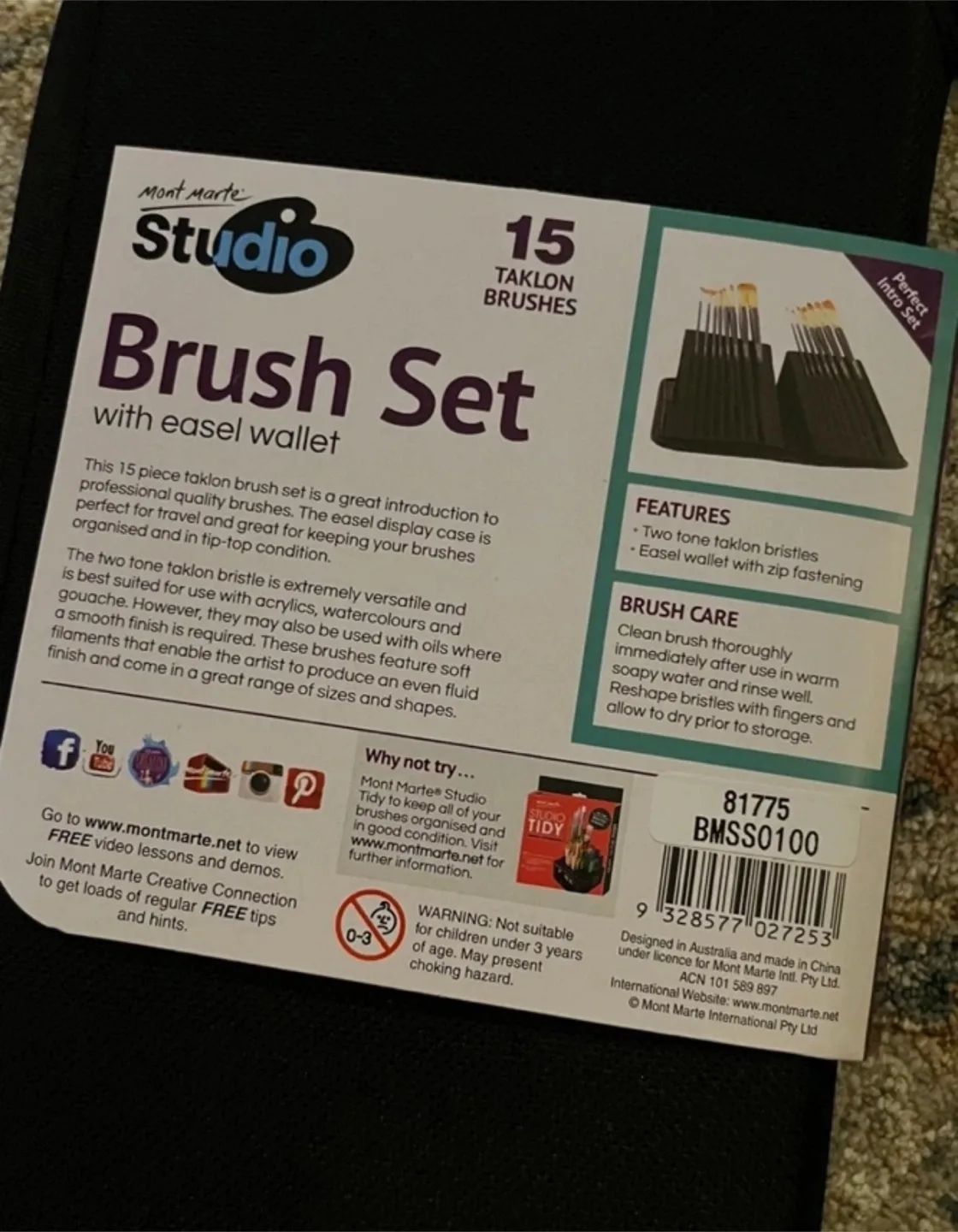 Mont Marte Studio 15 Piece Brush Set image indicator(3)