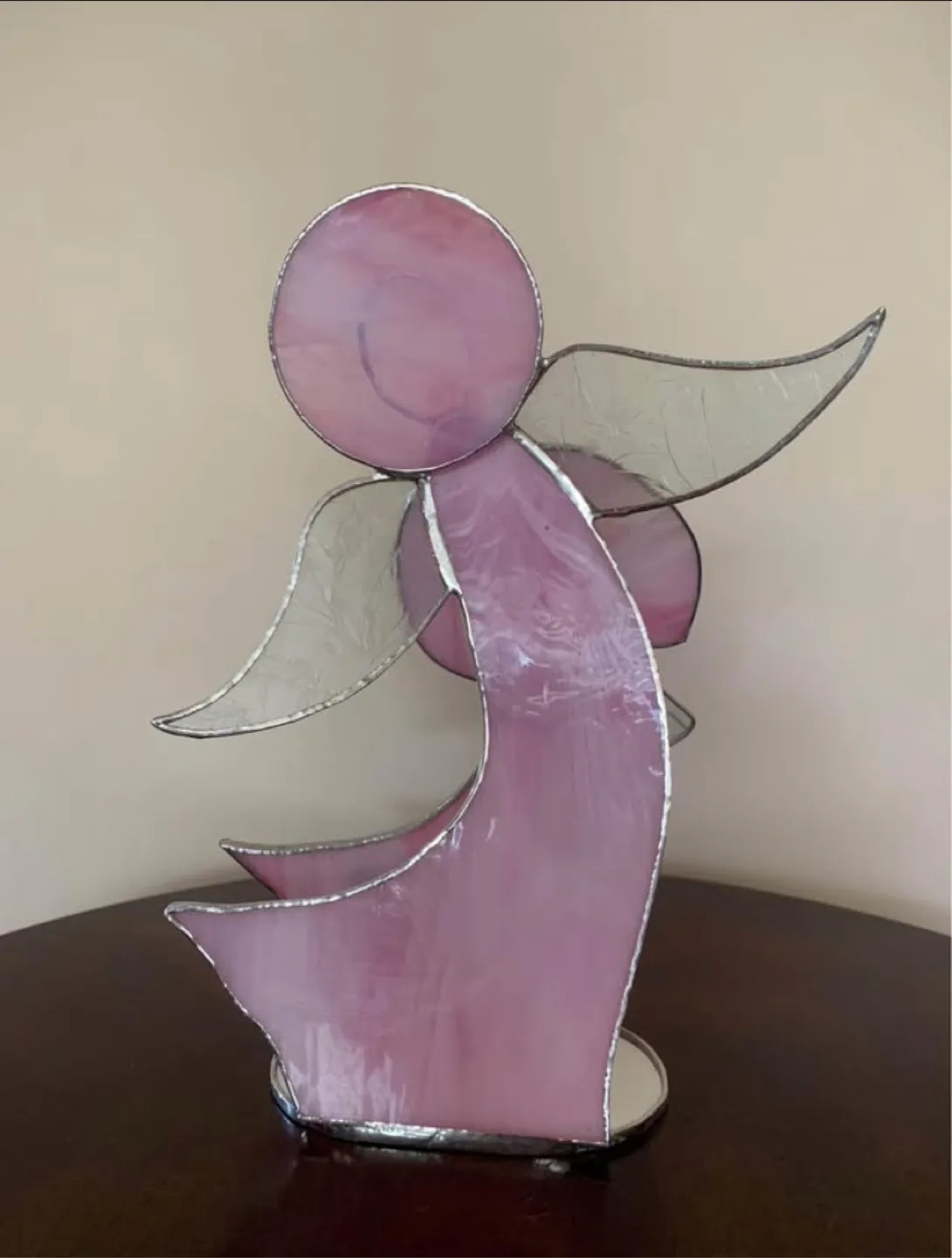 Stained Glass Angel Figurine tea light holder image indicator(2)