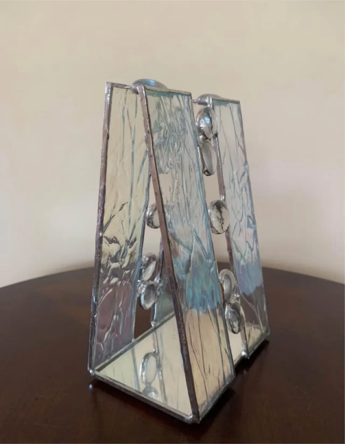 Stained Glass tea light holder image indicator(2)