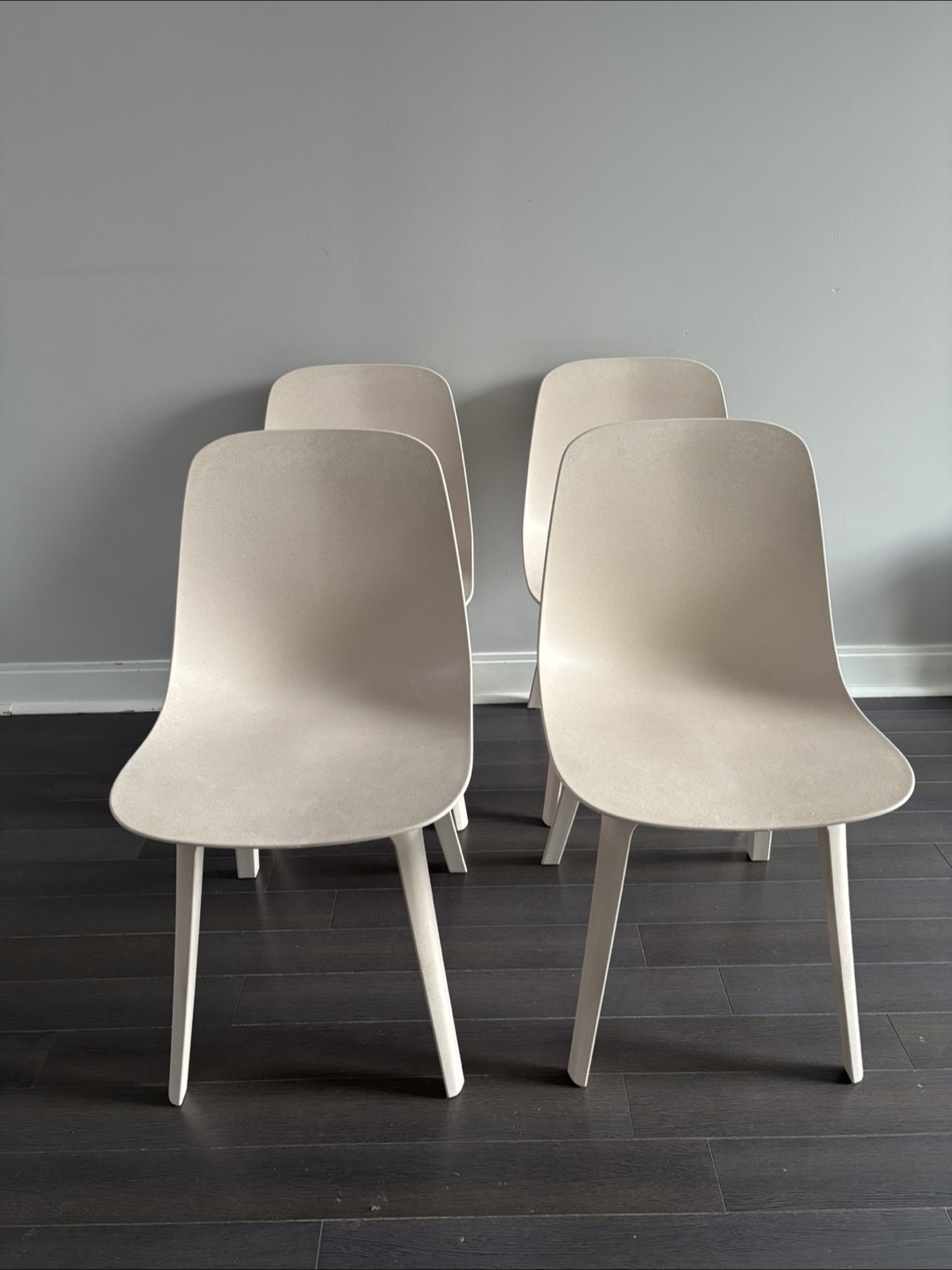 Set of 4 Beige Dining Chairs - photo 2