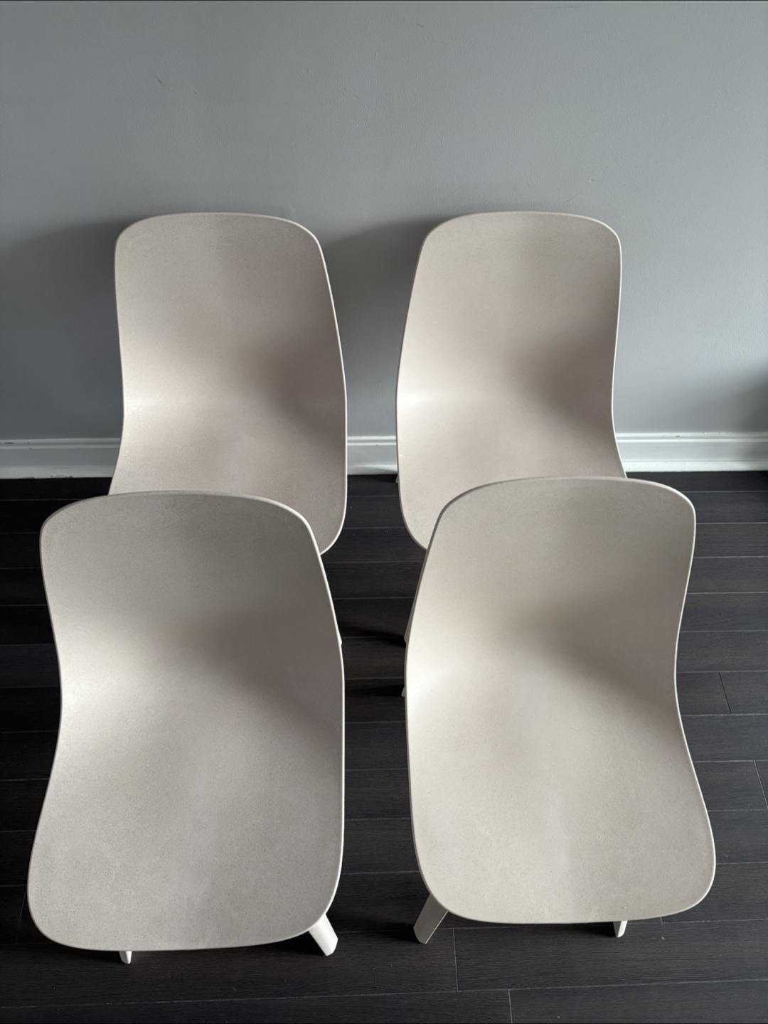 Set of 4 Beige Dining Chairs - photo 4