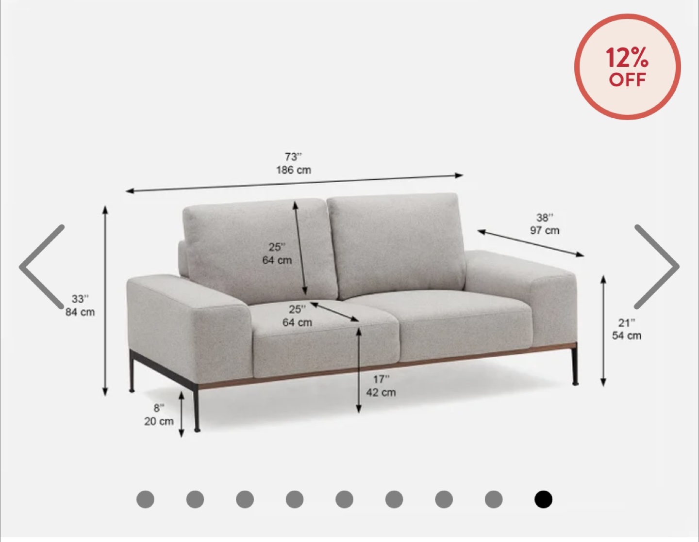 STRUCTUBE Preston 3-Seater Sofa - photo 3