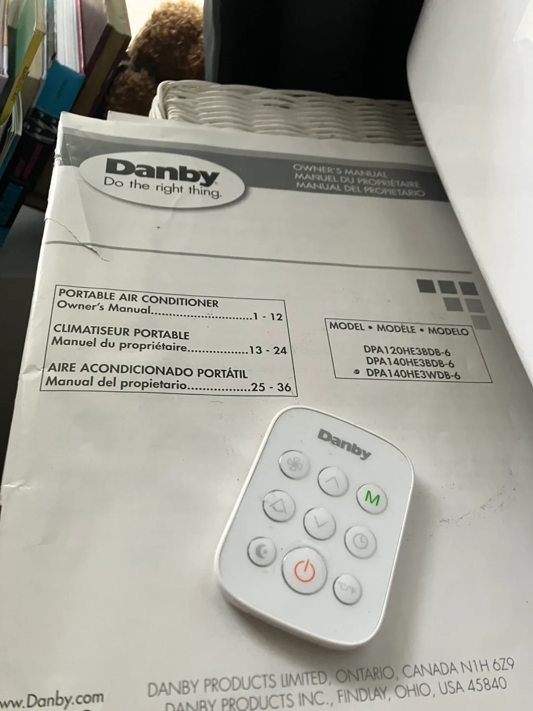 Danby 3-1 air conditioner / dehumidifier / heater image indicator(8)