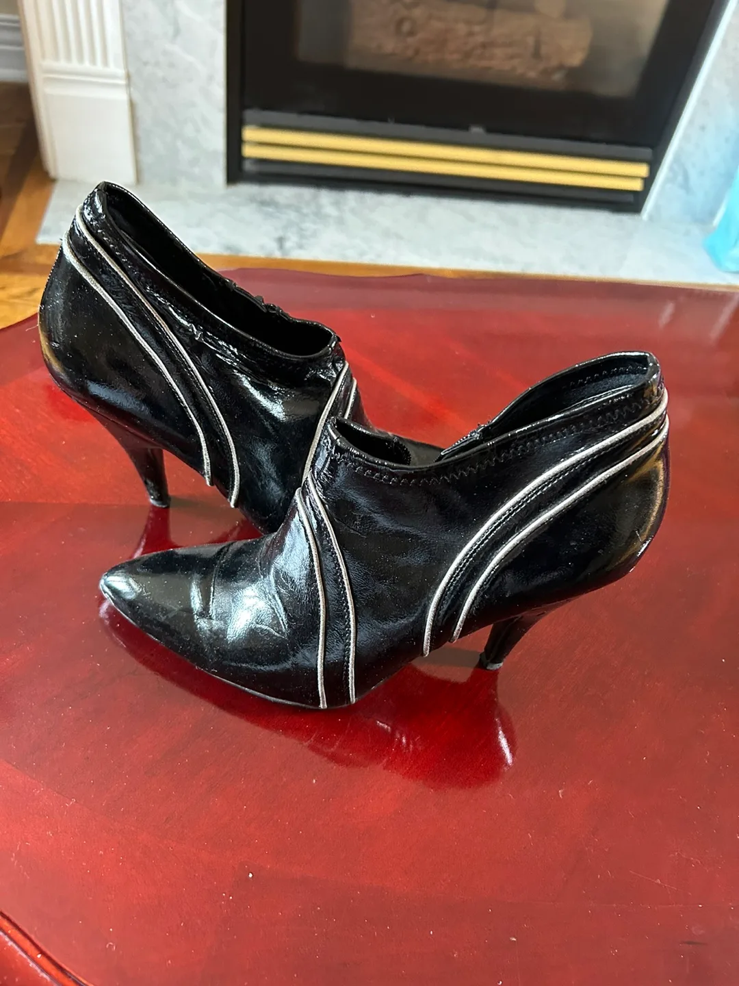 Black Pointed-Toe Booties thumbnail