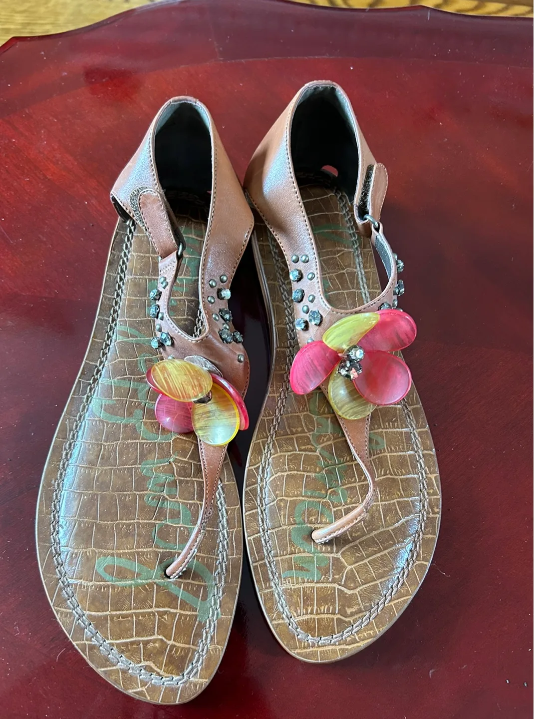 Sam Edelman Sandals with Flower Detail thumbnail