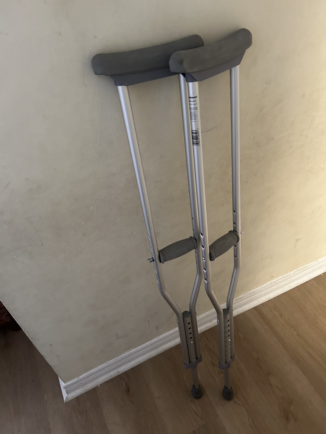 Pair of Aluminum Crutches