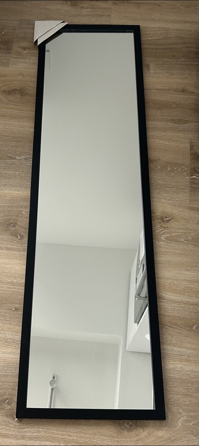 Full Length Black Framed Mirror