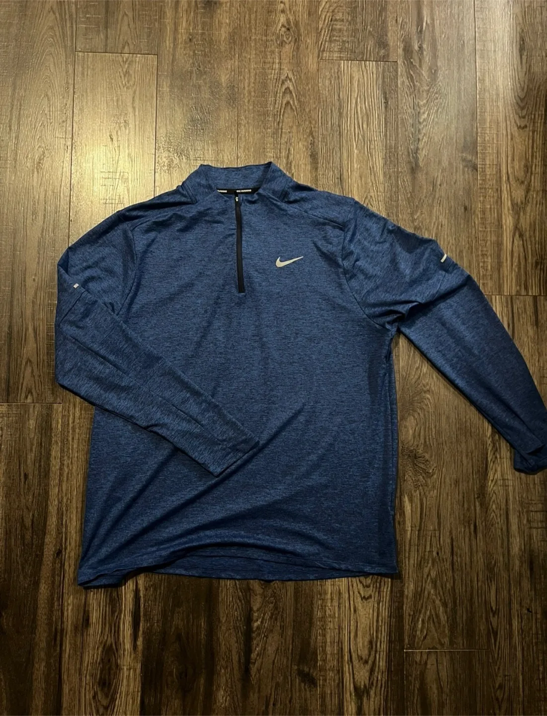 Nike Blue Long Sleeve half zip - size XL thumbnail
