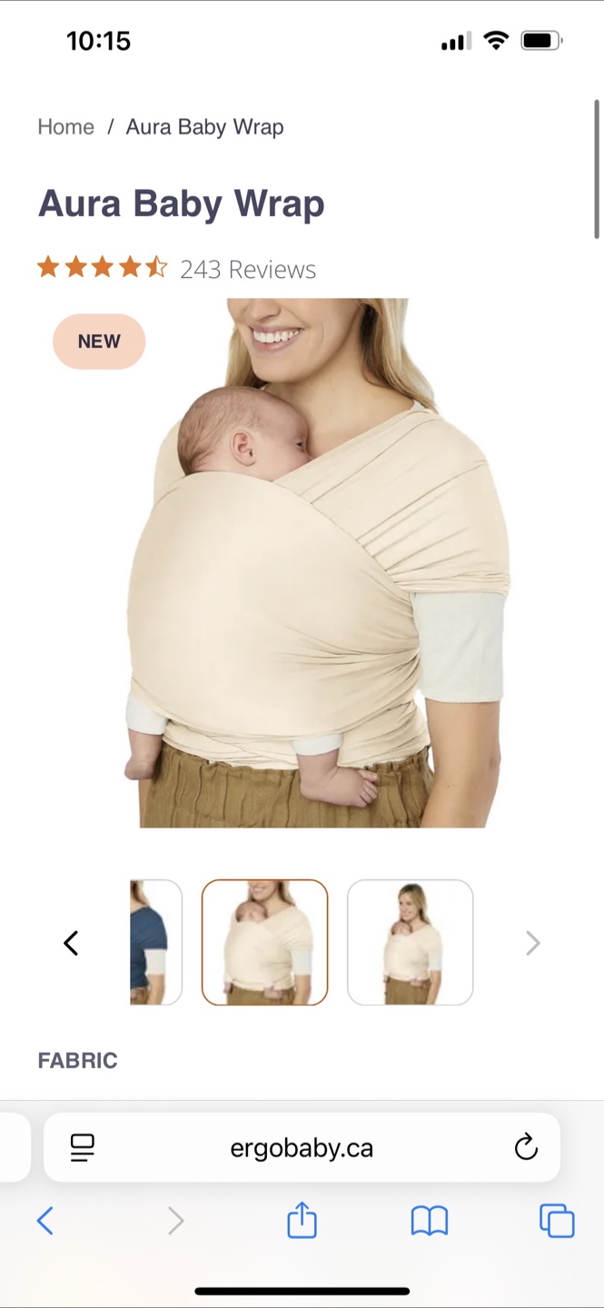 Ergobaby Aura Baby Wrap - photo 3