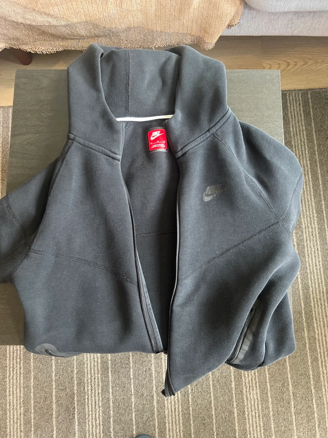 Nike Black Zip-Up Hoodie thumbnail